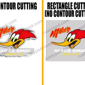 4R Quattroerre Sticker Woodpecker with Cigarette 10 x 12 cm - BigaMart