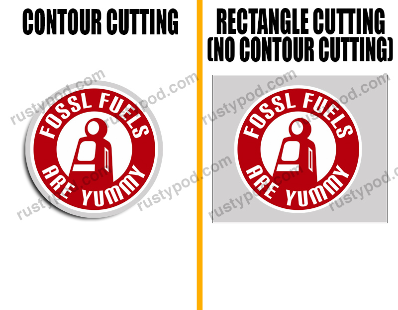 FOSSIL FUELS ar yummy sticker 11381 Rustypod Store