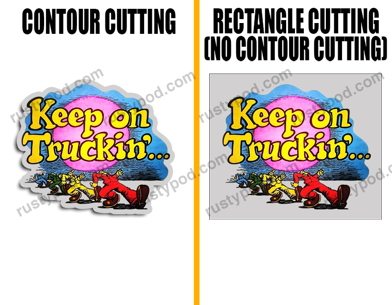 Vintage keep on trucking sticker 11420 - Rustypod Store