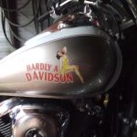 personalized pin up girl motorcycle gas tank decal 11820