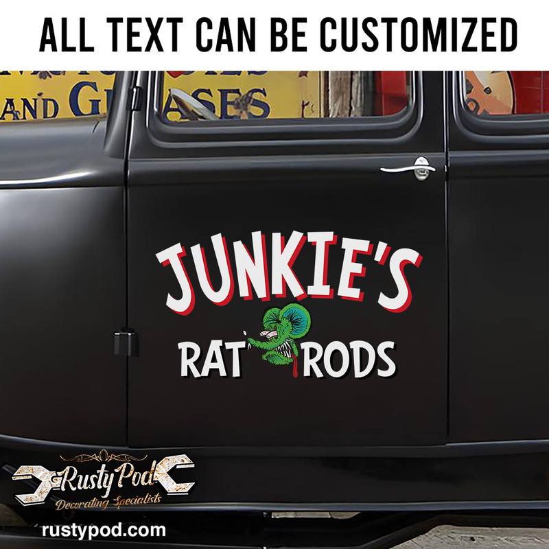 Personalized rat fink speed shop rug 08260 - Rustypod Store