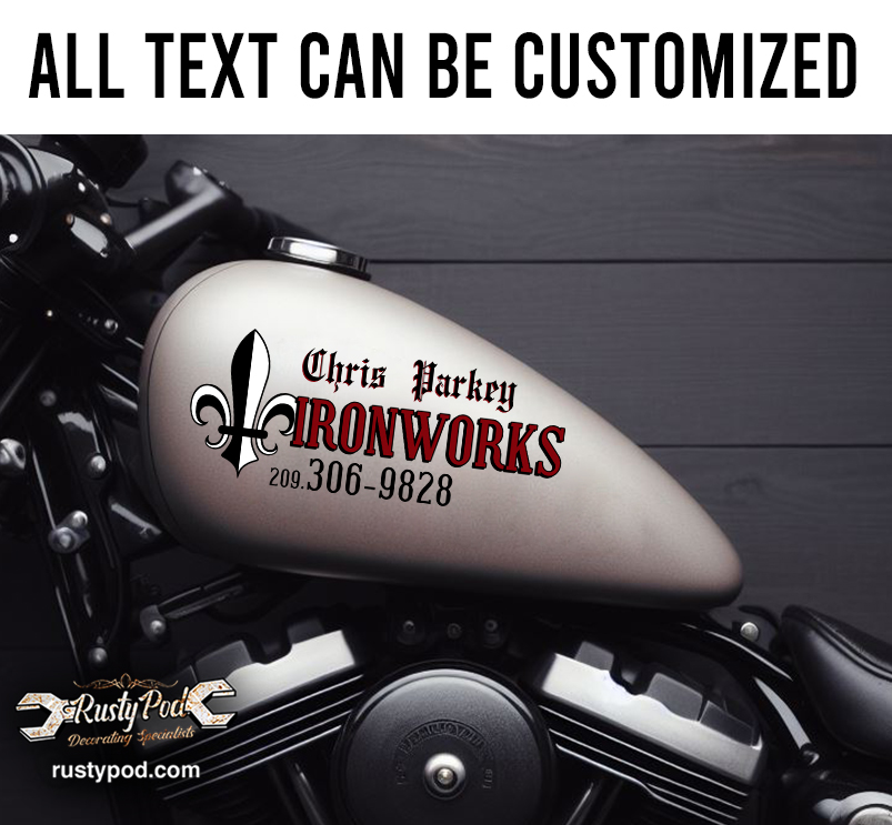 personalized iron works sticker 11986 - Rustypod Store