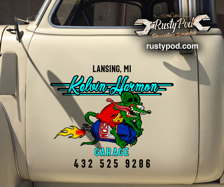 Personalized Rat Fink Nitro sticker 11200 - Rustypod Store