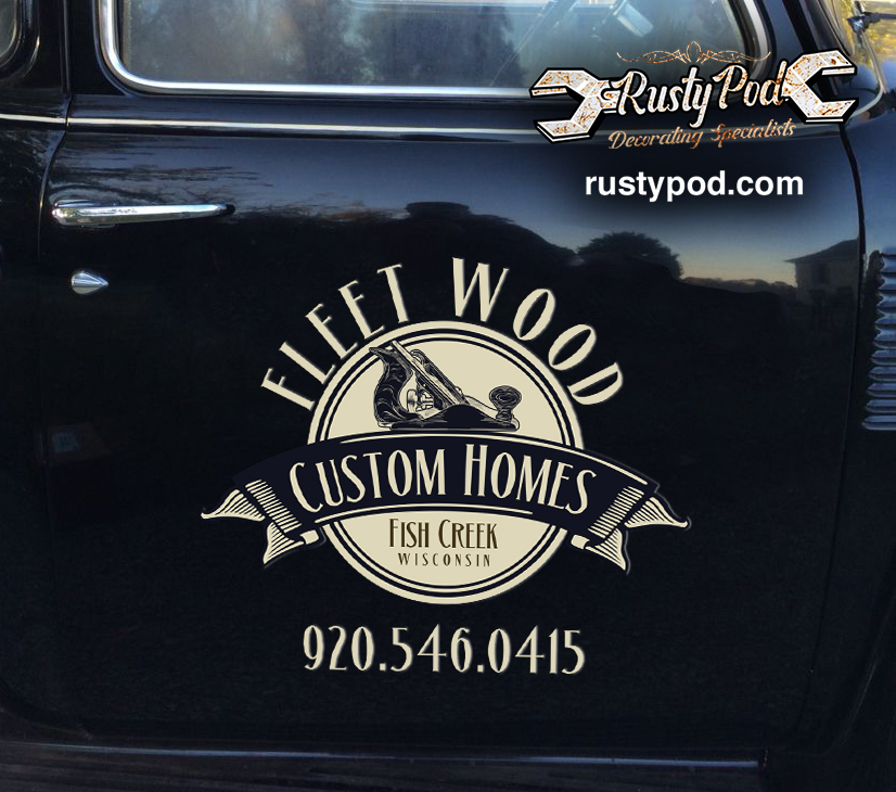 Personalized woodworker lettering sticker 11356 - Rustypod Store