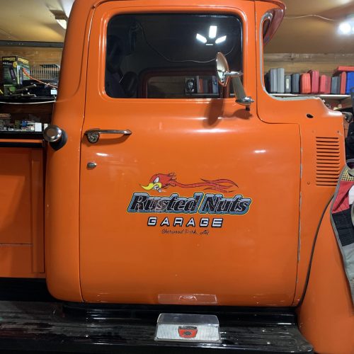 Personalized hot rod bird lettering for truck vinyl sticker 10308 photo review